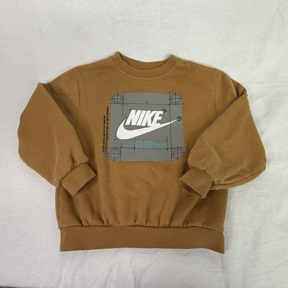 Nike Logo Boys Crew Neck Sweatshirt Sweater Size 7 (6/7yrs)